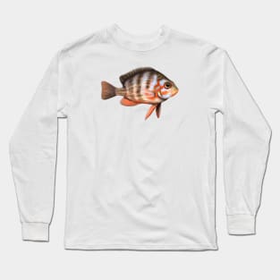 Cute Perch Drawing Long Sleeve T-Shirt